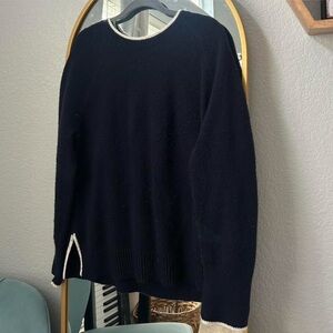 Talbots Navy Crewneck Sweater